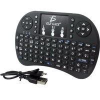 Clavier sans fil Rii I8 Mini 2.4G avec pavé tactile, rétroéclairage couleur, souris aérienne, télécommande rétroéclairée pour Android TV Box, Smart TV, PC