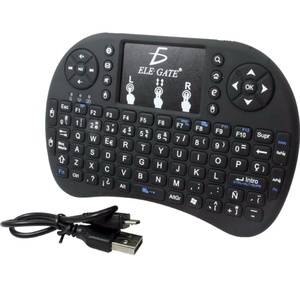 Clavier sans fil Rii I8 Mini 2.4G avec pavé tactile, rétroéclairage couleur, souris aérienne, télécommande rétroéclairée pour Android TV Box, Smart TV, PC - Product Image 2