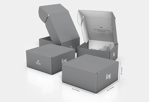 Custom Foldable Clothes Eyelash Underwear Pink Mailing Gift Packaging Cardboard <b>Shipping</b> Mailer <b>Boxes</b> With Tear Strip - Product Image 3
