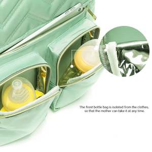 Large Capacity <b>Nursing</b> <b>Bag</b> Factory Custom Multi-Function Mommy <b>Bag</b> Outdoor Waterproof Baby Diaper Backpack with Insulated Pocket - Product Image 4