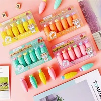 MQCOLOR – Marqueur Fluorescent Carotte 6 Couleurs, Stylo Marqueur Artistique à Pointe Large en Plastique, Couleurs Douces, pour Coloration et Surlignage, Emballage en Lot