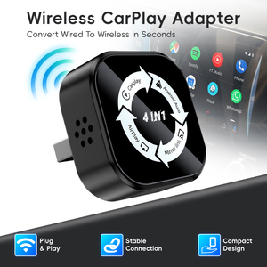 Wholesale 4 in 1 plastic material carplay Dongle <b>wireless</b> carplay <b>adapter</b> <b>android</b> <b>auto</b> <b>wireless</b> carplay <b>adapter</b> for - Product Image 1