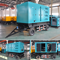 Groupe électrogène diesel silencieux sur remorque électrique certifié CE/ISO9001, fabriqué en Chine, Cummins 400 kW 500 kVA