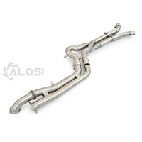 Tuyau intermédiaire en Z à longueur égale avec résonateur en acier inoxydable 304 pour échappement BMW M2/M3/M4 G80 G82 G87 G8X S58 3.0T 2021-2024