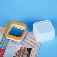 Nouveau produit succulent pot de fleur silicone moule étoile ronde bricolage ciment béton gypse pot de fleur moule