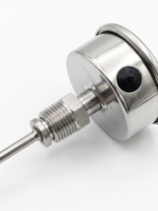 เทอร์โมมิเตอร์แบบหน้าปัดอุตสาหกรรมชนิดไบเมทัลแบบแกน ขนาด 1/2 นิ้ว NPT รองรับ OEM และ ODM ทนอุณหภูมิ 150 องศาเซนติเกรด - Product Image 5