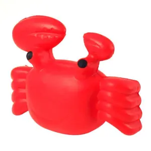 Linderungs-Fidget-Spielzeug Großhandel PU-Schaum krabbenförmiger Stressball Fabrik individuelles Logo Stressball