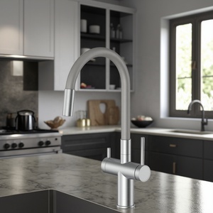 Robinet de cuisine en acier inoxydable de haute qualité, finition brossée, filtre 3 voies, mélangeur de cuisine 3 en 1, robinet de cuisine, robinet mélangeur - Product Image 3