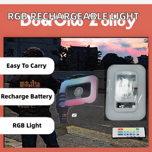 Vloglite Anneau lumineux à température de couleur réglable 2500-6500K avec stabilisateur portable pour smartphone, vidéo TikTok/YouTube, diffusion en direct - Product Image 2