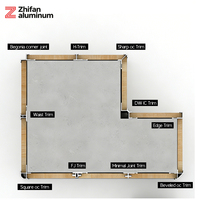 Profilé de plinthe en aluminium encastré Shadow Line Shadow Gap pour design de villa moderne en Arabie Saoudite