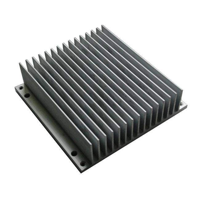 High Density 6000 Series Skived Fin Aluminum Extruded Heat Sink with Bending Cutting & Welding Services