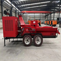 Broyeur de branches de bois mobile 40HP, broyeur de branches, broyeur de bois pour l'industrie de la pâte à papier