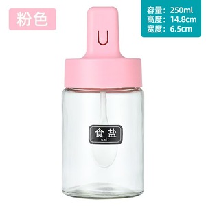 Bouteille en verre écologique de 250 ml avec bouchon à vis et cuillère télescopique pour huile, <span class=keywords><strong>sel</strong></span>, sauce et vinaigre de cuisine – Vente en gros - Product Image 6