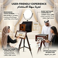 Support d'imprimante photo portable vintage pour appareil photo reflex numérique, dispositif d'attraction marketing pour salons professionnels