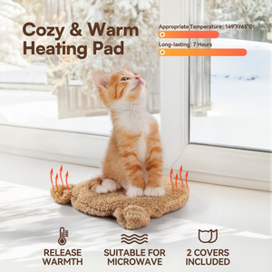 <span class=keywords><strong>Coussin</strong></span> <span class=keywords><strong>chauffant</strong></span> pour <span class=keywords><strong>chat</strong></span> d'intérieur, chauffage par <span class=keywords><strong>micro</strong></span>-ondes, avec 2 housses, <span class=keywords><strong>coussin</strong></span> <span class=keywords><strong>chauffant</strong></span> non électrique pour chiot, chaton et petits animaux - Product Image 2