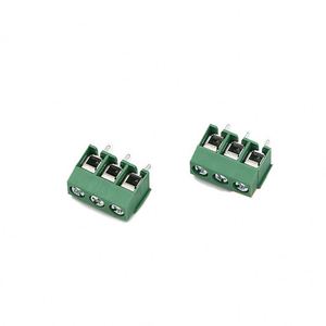 Nuevo Conector de Terminal de Tornillo de Paso de 3.5mm, 2 y 3 Pines, Patas Rectas, Bloques de Terminales KF350 Verdes - Product Image 1