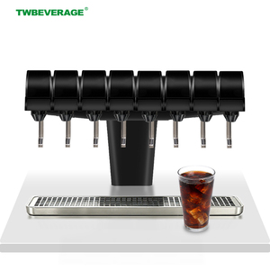 Set di Erogatori per Bevande Gassate Commerciali a 8 Rubinetti con Refrigeratore per Carbonatazione, Grado Alimentare - Product Image 1