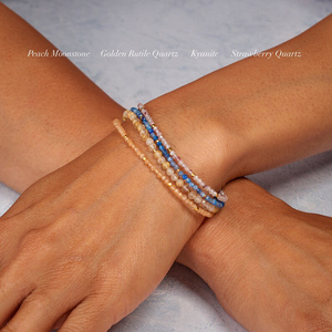 Bohemian 3mm Tiny <strong>Bead</strong> <strong>Bracelet</strong> Natural Stone Beaded <strong>Bracelet</strong> Faceted Crystal Amethyst <strong>Bracelet</strong> for Women - Product Image 3