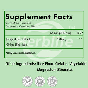 Cápsulas de Ginkgo Biloba Personalizables - Suplemento Herbal - Favorece la Función Cerebral y la Salud Inmunológica - Venta al por Mayor OEM - Product Image 2