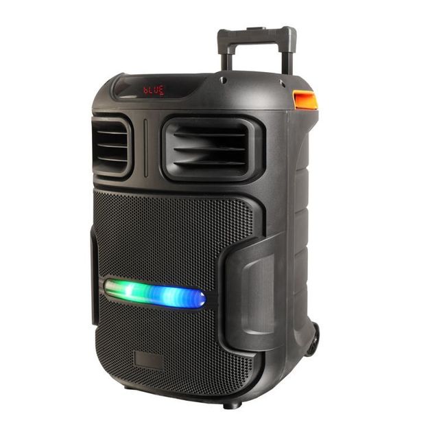 Custom 40W Full Range 12 Inch Karaoke Trolley Speaker Super Bass Trolley Speaker for Outdoor Portable Speakers with Microphones