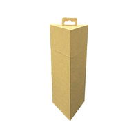Tube triangulaire en papier kraft recyclé avec cintre, design haut de gamme, emballage pour montres, vêtements, produits électroniques