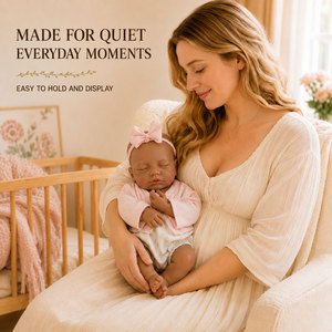 BAkwbwBY Poupée Reborn 12 Pouces Silicone Intégral Caucasienne Bébé Nouveau-Né Réaliste Collection OEM ODM Grossiste Fournisseur - Product Image 4