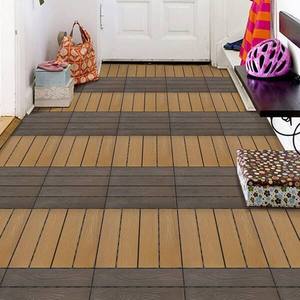 Al Aire Libre moderno jardín balcón Patio decoración suelo enclavamiento adoquín y WPC azulejos de cubierta - Product Image 3