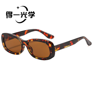 De Yi Optics <b>Square</b> <b>Frame</b> <b>Sunglasses</b> Black PC <b>Frame</b> UV400 Women's Sun Protection - Product Image 2