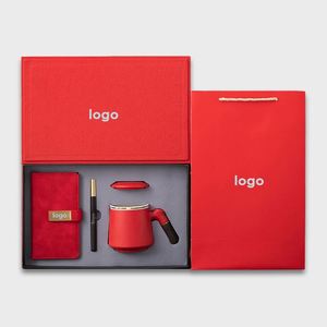 Set de Regalo de Lujo Rojo para Año Nuevo 2025, Set de Regalo Promocional Empresarial, Regalo para Clientes VIP y Amigos, Ofertas de Cuadernos para el Black Friday, Caja de Regalo - Product Image 1