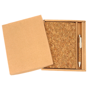 Cubierta de corcho Premium A5, Juego de Cuaderno con bolígrafo de tapa dura, regalo promocional - Product Image 2