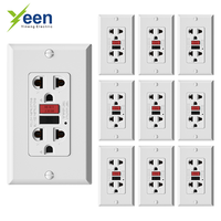שקעי GFCI בטוחים 20 אמפר, שקע GFCI 250V, תקן פיליפיני, שקע GFCI לאזורים רטובים חיצוניים