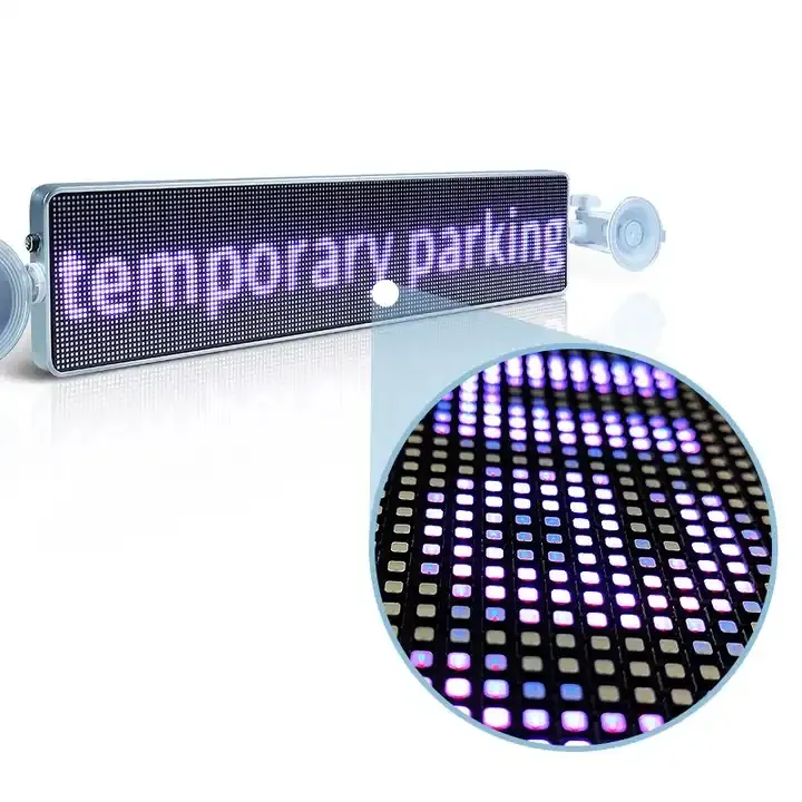 Pantalla LED de desplazamiento P5 para coche, tablero de mensajes programable con aplicación de Control de autobús, destino, tienda, publicidad de Hotel