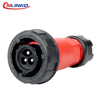 Cnlinko-Conector de alimentación hembra circular industrial IP68, 5 pines de plástico, 50A, 500V, CA, resistente al agua