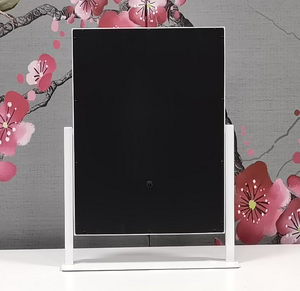 Nhỏ gọn một mặt 12 LED thắp sáng vuông kính lúp cá nhân Tính năng màn hình cảm ứng trang điểm gương trang điểm công cụ - Product Image 4