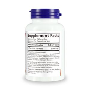 Formule personnalisée de L-Carnitine Tartrate pour favoriser une circulation sanguine optimale et une alimentation en énergie musculaire - Capsules de L-Carnitine Tartrate - Product Image 2