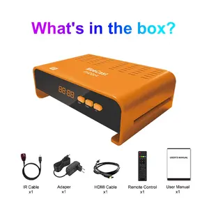 Arapça uydu alıcısı dijital GX6605S FTA kanalları H.264 HD DVB-S2 Set-top Box için destek 12 ay garanti plastik - Product Image 6