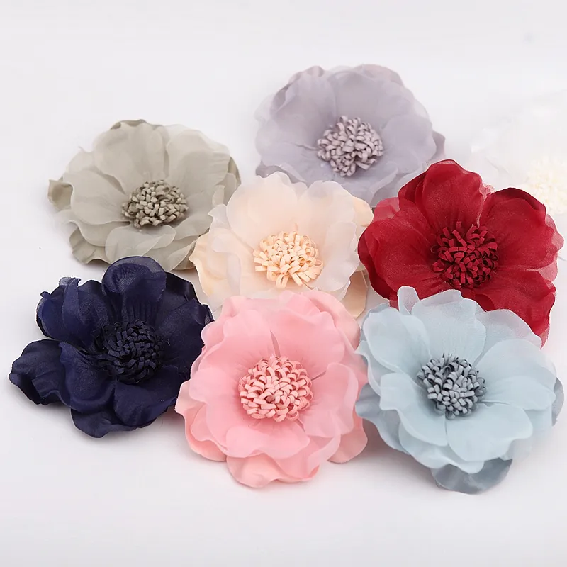 New Fabric Flowers Simulation Flower Head Decoration Flowers For DIY Accessories