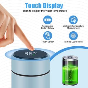 Bouteille d'<span class=keywords><strong>eau</strong></span> en acier inoxydable de 200 ml avec affichage LED intelligent de la température, sans BPA, réutilisable et anti-fuite, idéale pour le sport et le <span class=keywords><strong>bureau</strong></span> - Vente en gros ODM - Product Image 4