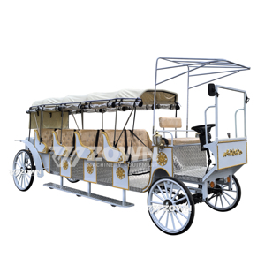 Chariot de tourisme électrique 4 roues 2026 pour mariages et services de navette en parcs d'attractions - Product Image 6