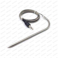 Sensor Suhu Kelas Makanan SS304 SS316 dengan Pegangan Silikon untuk Oven BBQ Oven Grill