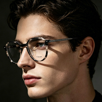 Gafas de Lectura con Filtro de Luz Azul, Diseño Moderno, Montura Negra Cuadrada, para Hombre y Mujer