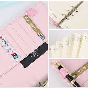 Оптовая продажа, блокнот-органайзер из искусственной кожи с 6 кольцами - Product Image 6