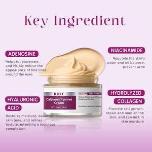 Set per la Cura della <span class=keywords><strong>Pelle</strong></span> KOEC con Crema Intensiva al Calcio, Niacinamide, Acido Ialuronico <span class=keywords><strong>e</strong></span> <span class=keywords><strong>Collagene</strong></span> per Rassodare, Levigare, Nutrire <span class=keywords><strong>e</strong></span> Idratare - Product Image 4
