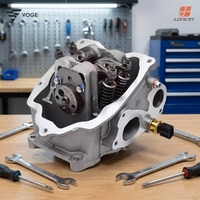 Conjunto de Cabeza de Cilindro Metálica Original VOGE Wuji SR250GT Loncin LX250T KS250