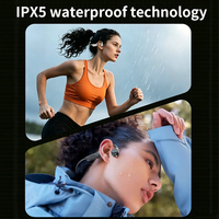 Écouteurs à conduction osseuse S11, étanches IPX5, pour la natation, à oreille ouverte, écouteurs TWS, autonomie de 9h