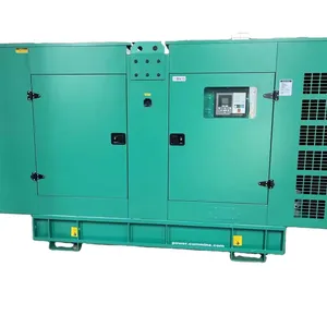 100KW 125KVA School emergency supply diesel generator set Quiet housing using Ricardo engine colors can be customized
