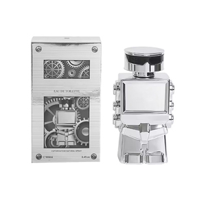 Nouveau design 100 ml Cologne longue durée à la note <span class=keywords><strong>bois</strong></span>ée en forme <span class=keywords><strong>de</strong></span> robot Parfum pour homme - Product Image 5