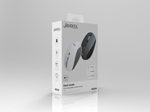 Không dây 4D 1 số kim loại con lăn văn phòng chuột 400mAh pin chế độ kép sạc cho hot-bán - Product Image 5