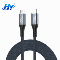Cable USB4.0 C-C de Función Completa, Compatible con Transferencia de Datos de 40 Gbps, Pantalla 8K y Carga Rápida PD, Compatible con Computadoras Portátiles y Teléfonos Inteligentes