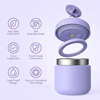 Boîte alimentaire isotherme portable en acier inoxydable sous vide Hong Ling pour enfants, idéale pour l'école et les pique-niques, avec couvercle